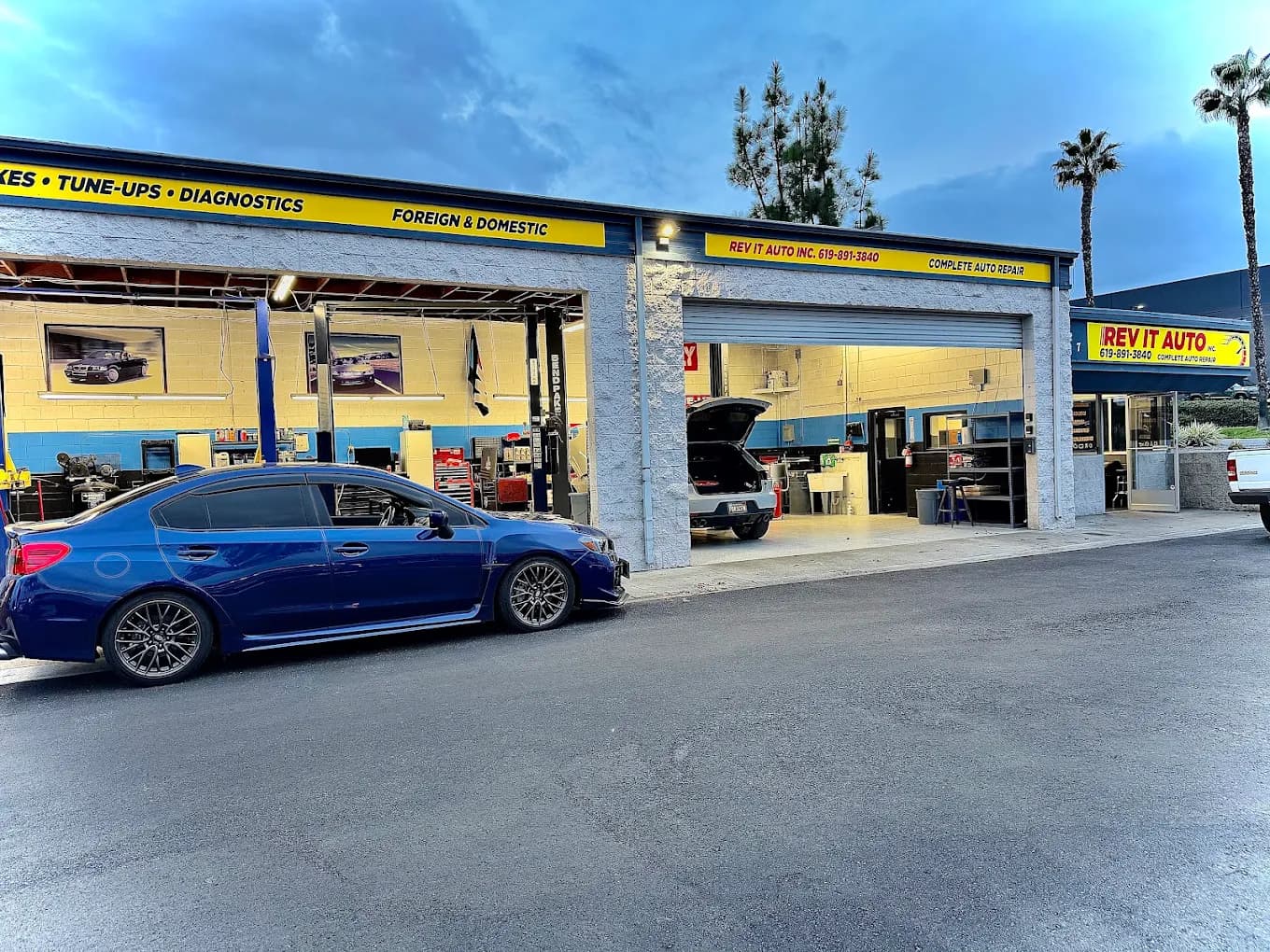 Rev It Auto Repair shop at 227 N. Marshall Ave, El Cajon