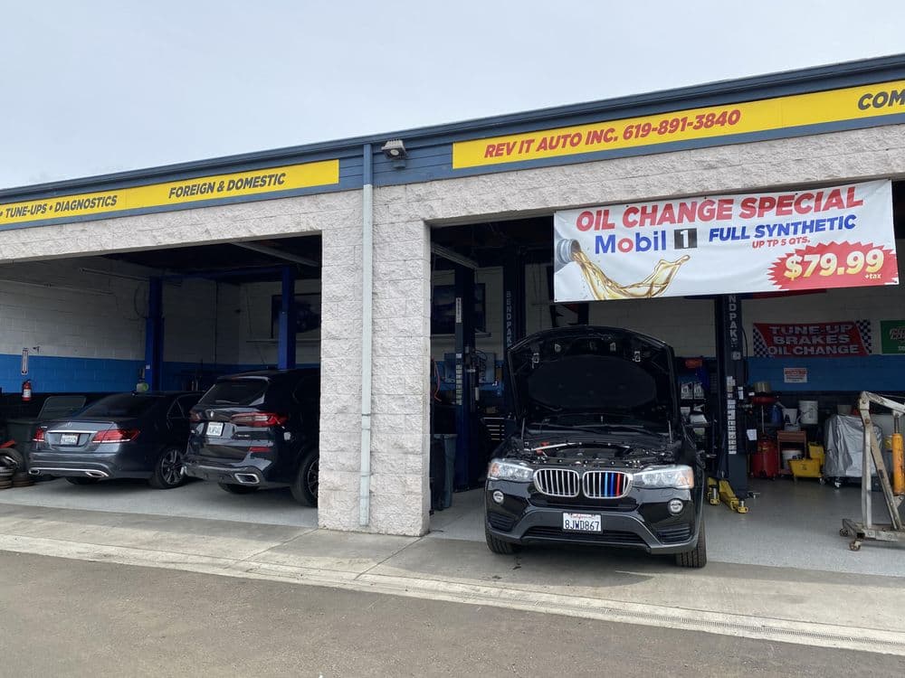 Vehicles serviced at Rev It Auto Repair in El Cajon — domestic, Asian, and European makes